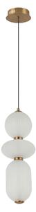 Italux modern függeszték nico fehér fekete arany itxpnd-8545-3-ab-wh