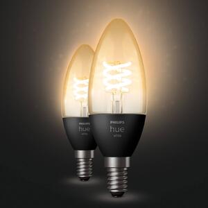 Philips Hue LED gyertya izzósz White E14 4,5W 2db