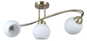 Italux modern mennyezeti lámpa bevio antik sárgaréz fehér opál itxpnd-40692-3-ab