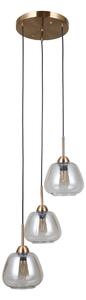 Italux modern függeszték felis borostyán arany itxpnd-40824-3-gd