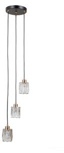 Italux modern függeszték torno matt fekete átlátszó arany itxpnd-40813-3rbkhbr