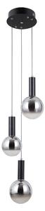 Italux modern függeszték strela matt fekete szürke itxpnd-34378-3s-bk
