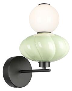 Italux modern fali lámpa tordi fehér matt fehér opál zöld itxwl-94721-1a-grn
