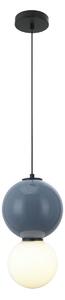 Italux modern függeszték pieve fehér matt fehér kék opál itxpnd-95221-1m-blu