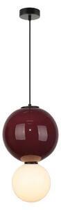 Italux modern függeszték pieve fehér matt fehér gesztenyebarna piros ibolya opál itxpnd-95221-1l-prp