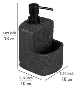 Fekete polirezin szappanadagoló 0,38 l - Wenko