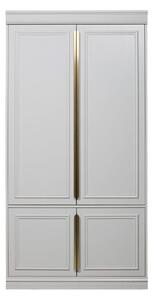 Világosszürke borovi fenyő ruhásszekrény 110x215x62 cm Organize – WOOOD