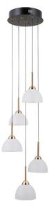 Italux modern függeszték montiela matt fekete arany itxpnd-34374-5-bk