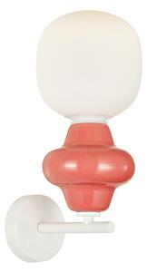 Italux modern fali lámpa latera fehér matt fehér piros opál itxwl-94331-1s-red
