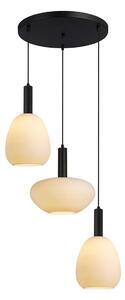 Italux modern függeszték gater fehér fekete opál itxpnd-23541-3-bk-op