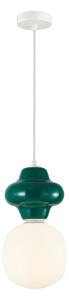 Italux modern függeszték latera fehér matt fehér opál zöld itxpnd-94331-1l-grn