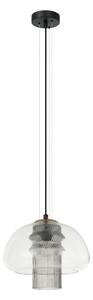 Italux modern függeszték feder fehér fekete füstös itxpnd-61001c-bk