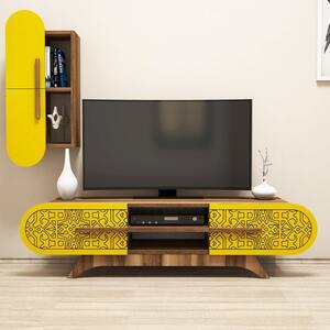 Defne dió-sárga tv szekrény