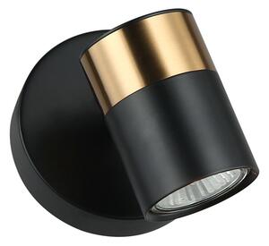 Italux modern fali lámpa elice fekete sárgaréz itxwl-58892-1-bk-bro