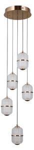 Italux modern függeszték alani átlátszó arany itxpnd-34375-5-hbr