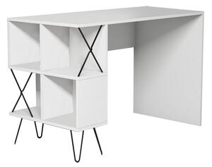 Extra fehér-fekete íróasztal 60 x 120 x 80 cm