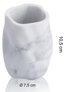 Fehér márvány fürdőszobai kiegészítő szett Marble – Tomasucci