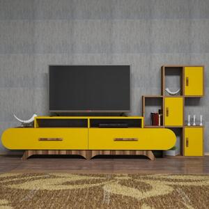 Flora S dió-sárga tv szekrény