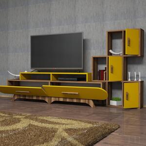 Flora S dió-sárga tv szekrény
