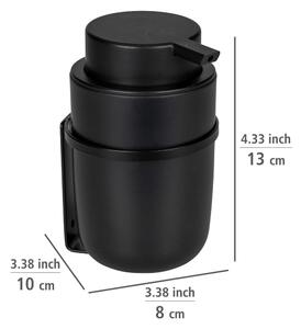 Fekete öntapadós műanyag szappanadagoló 0,25 l Carpino - Wenko