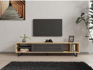 Safir zafír-antracitszürke tv állvány 160 x 35 x 40 cm