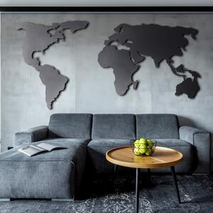 World Map XL fém fali dekoráció