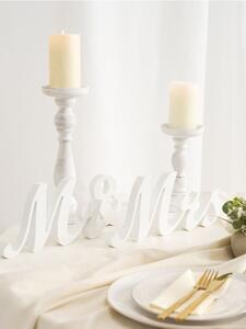 Sinsay - Álló esküvői dekoráció Mr & Mrs - fehér