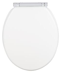 Fehér wc-ülőke automatikus záródással 37 x 43 cm Morra - Wenko
