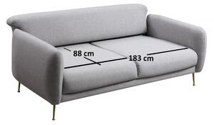 Sevilla szürke háromszemélyes kanapé