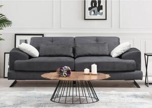 Frido antracitszürke háromszemélyes kanapé