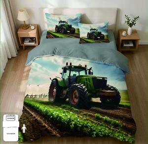 TRAKTOR – ZÖLD MEZŐK | 140x200 cm | 3 részes szett Méret: Standard méret: 1x 140x200 + 1x 70x90 + 1x 40x50