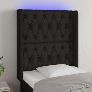 VidaXL LED-es Fejtámla - Fekete Szövet - 83x16x118/128cm