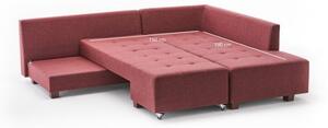 Manama Bed Jobb piros sarok kanapéágy