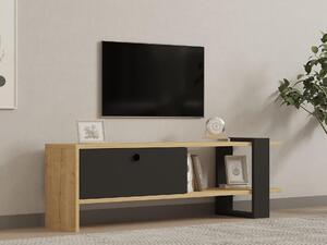 TV asztal/szekrény Dutudo (antracit + tölgy)