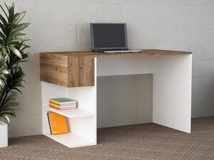 Alphonzo fehér-dió íróasztal 121 x 74 x 60 cm