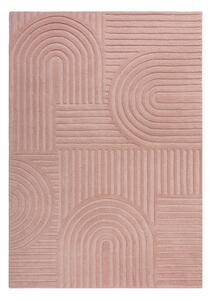 Zen Garden rózsaszín gyapjú szőnyeg, 120 x 170 cm - Flair Rugs