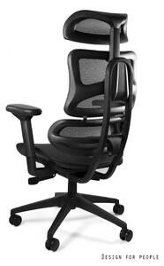UNIQUE ERGOTECH ergonomikus irodai szék, fekete vázas