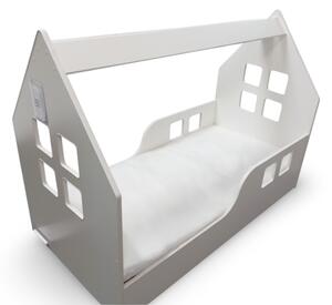 Gyermekágy HOUSE 80x160cm, ablakkal +Matraccal/Ágyrács