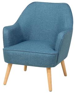 Kék kárpitozott fotel LOKEN