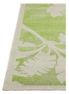 Palms zöld-bézs kültéri szőnyeg, 160 x 230 cm - Floorita