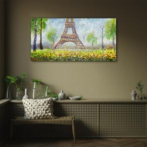 Üvegkép Eiffelfák fák torony