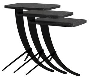 Pion fekete egymásba rakható asztal