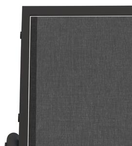 VidaXL fekete textilén és acél kerti sikló pad 120,5 x 76 x 86,5 cm