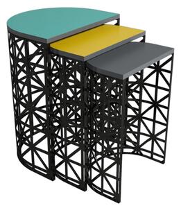 Stil Metal színes egymásba rakható asztal