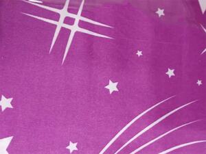 NIGHT SKY lila pamut ágyneműhuzat Ágyneműhuzat mérete: 70 x 90 cm | 140 x 200 cm