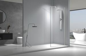 Viva AQUA Max WALK IN zuhanyfal - 8 mm vízlepergető víztiszta üveg - 80 x 200 cm