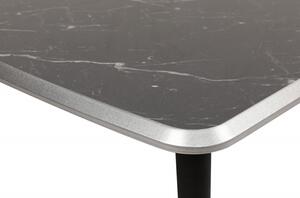 Harry szürke-fekete-ezüst dohányzóasztal 100 x 42 x 53 cm