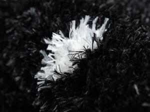 Fekete-fehér pöttyös FEBIE szőnyeg Méret: 180x270 cm