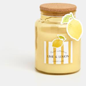 Sinsay - Lime & Lemon illatgyertya - világossárga