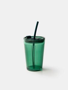 Sinsay - Többször használható pohár szívószállal - sötétzöld